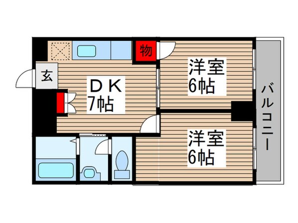 行徳倶楽部の物件間取画像